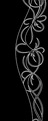 Черный триплекс, художественное матирование, декор стразами Swarovski